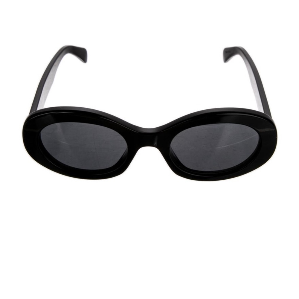 Celine Triomphe Oval Sunglasses in black acetate - Picture 6 of 6